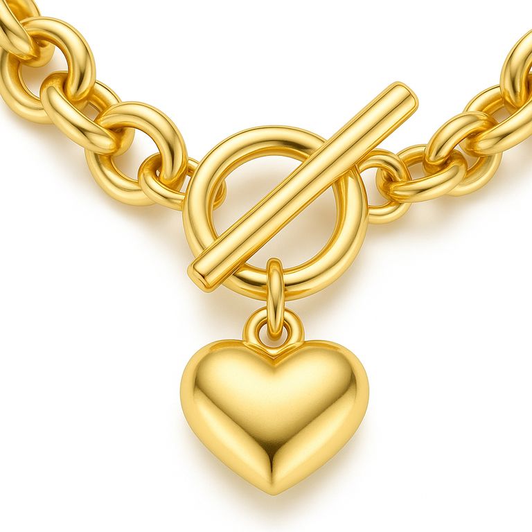 Collar y Pulsera Corazón Mujer