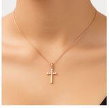 Collar Cruz Bright minimalista Mujer