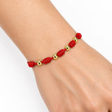 Pulsera Ajustable de Margaritas Flores Amarillas Mujer Acero Inoxidable