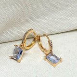 Aretes Piedra cristal Mujer Elegancia