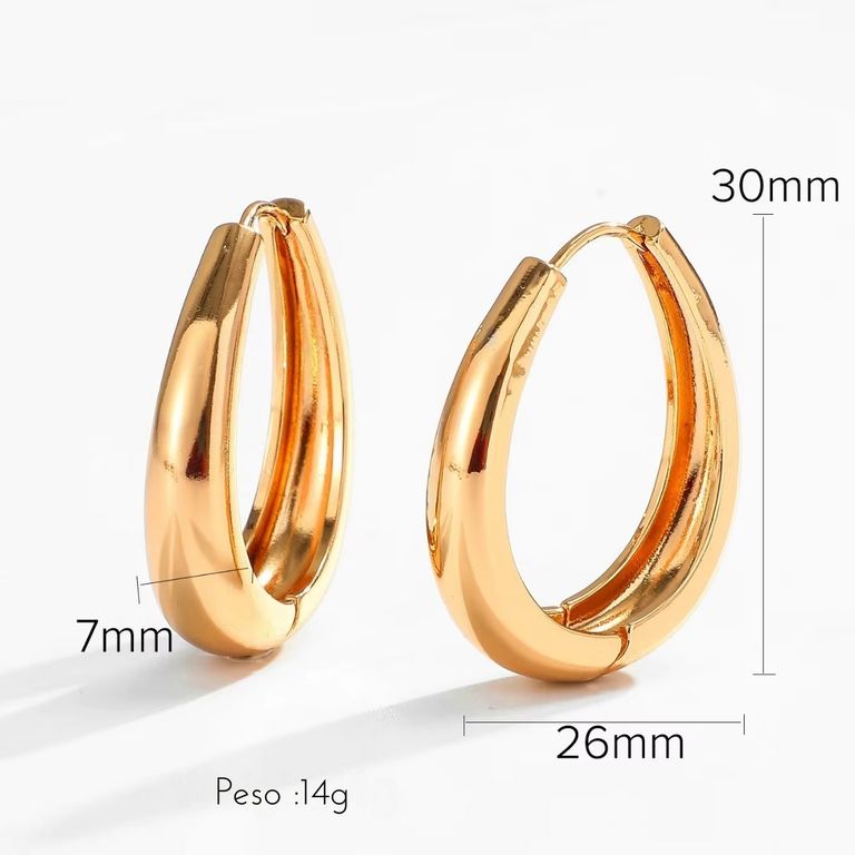 Arete Argolla Canoa Gold Rose Chunky
