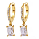 Aretes Piedra cristal Mujer Elegancia