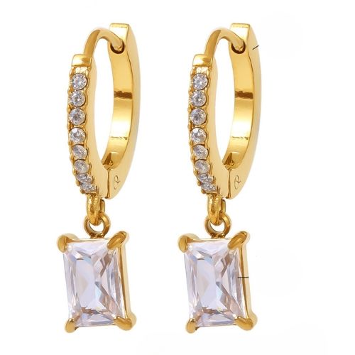 Aretes Piedra cristal Mujer Elegancia