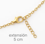Collar Corazón Cristal Mujer Azul