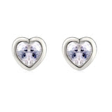 Set Collar + aretes  Corazón brillo punto de luz Mujer