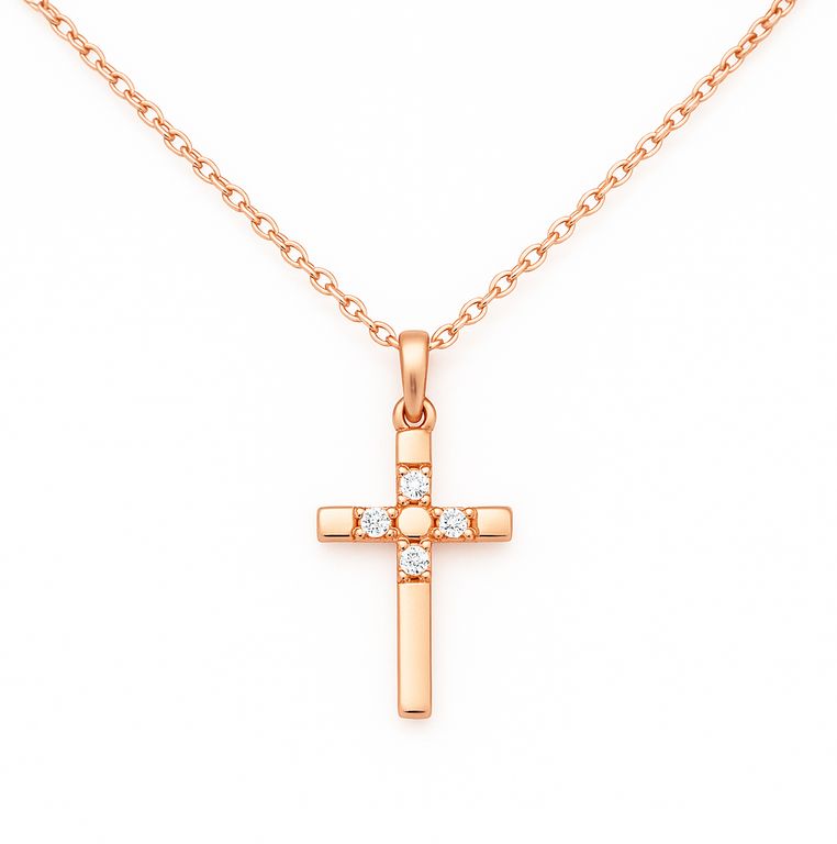 Collar Cruz Bright minimalista Mujer