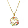 Collar Corazón Brillos Mujer Waterproof
