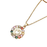 Collar Corazón Brillos Mujer Waterproof