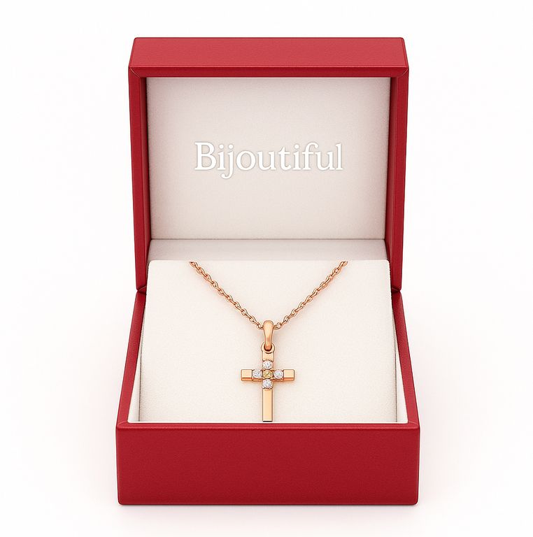 Collar Cruz Bright minimalista Mujer