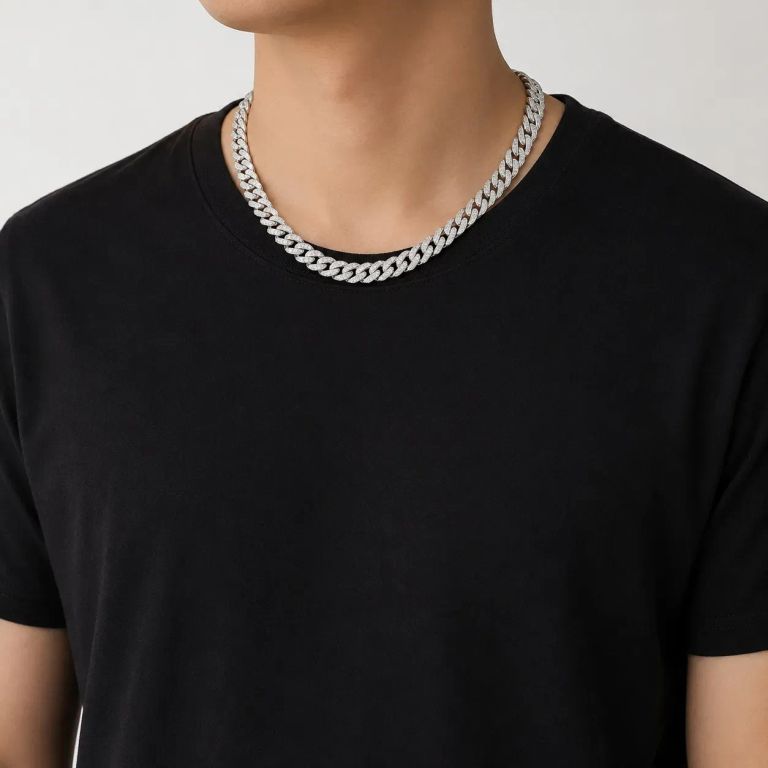 Collar Cadena Cubana Hombre Inoxidable