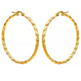 Arete Argollas Onduladas Mujer