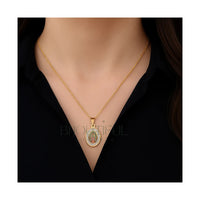 Collar y aretes Medalla Virgen de Guadalupe Acero Inoxidable