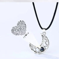 Collares Parejas Sol y Luna 100 IDIOMAS TE AMO