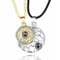 Collares Parejas Sol y Luna 100 IDIOMAS TE AMO